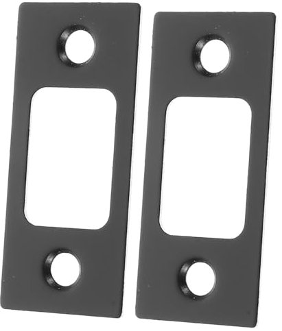 HOMOCONO Ersatz Türschließblech Aus Edelstahl 2 Stück Türverstärkungsplatte Riegelabdeckplatte Für Holz Und Zimmertüren Simple Montage