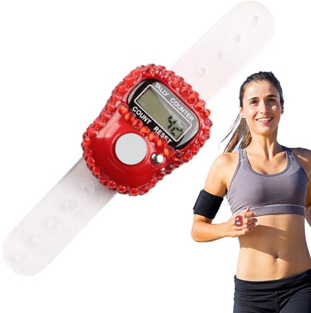 Finger Clickers for Counting | LCD Screen Number Counter - Resettable Lap Record Ring Manual Knitting Row Tally Ring for Golfer, Goods