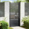 Juroupi Garden Gate Lockable Black 100x200 cm Aluminium-42004150