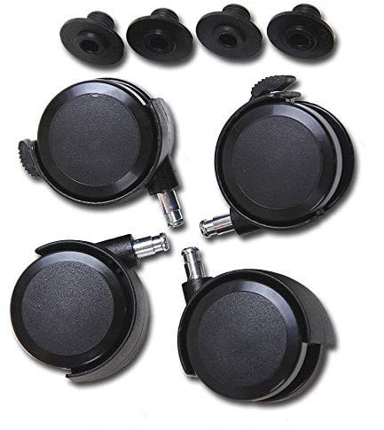 babybay Rollensatz Parkett / Rollen passend für alle babybay Modelle / vom Beistellbett zum Stubenwagen (schwarz) (1er Pack)