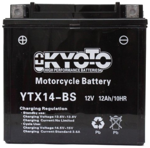 BATTERIE MOTO QUAD YTX14-BS OU GTX14-BS KYOTO