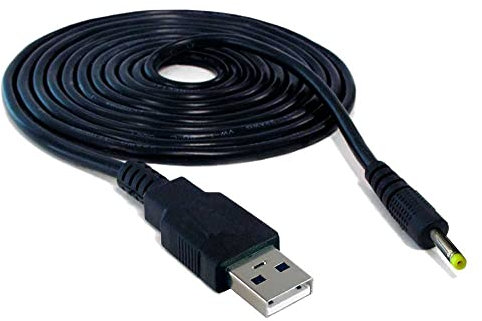 OcioDual Cable USB Cargador para Tablet Android mp3 2.5mm 5v 2A Alimentacion DC Carga