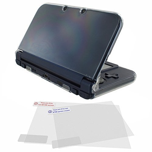 Case & Screen protector kit for Nintendo - ̗̀new ̖́- 3DS XL - (New 2015 model) polycarbonate hard protective cover – Transparent | ZedLabz