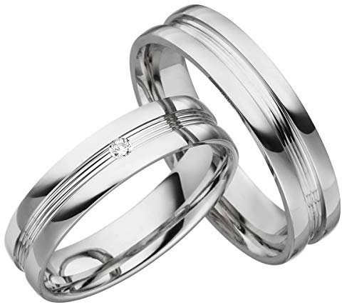 JC SILBER TRAURINGE 925 STERLING EHERINGE S022 (PAARPREIS)