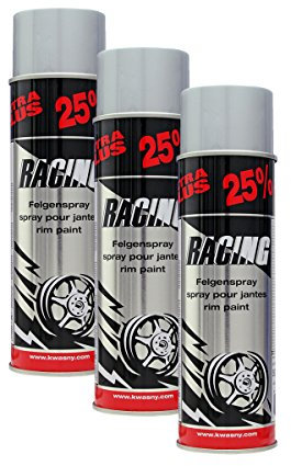 3X KWASNY 288 937 Auto-K Racing Felgenspray Silber 500ml
