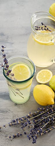 Eurographics 30x80 Lemonade with Lemons, Glas, gelb, 80 x 30 x 2 cm