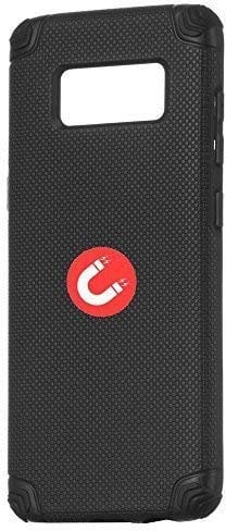 cofi1453 Hülle Hochwertige Magnet Handy Schutzhülle mit Eingebauter Magnetplattekompatibel mit LG G7 ThinQ, Magnetisch Schwarz