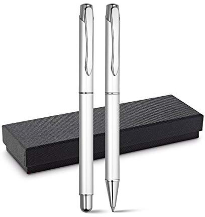 noTrash2003 Set mit Rollerball und Kugelschreiber in schwarzem Geschenketui
