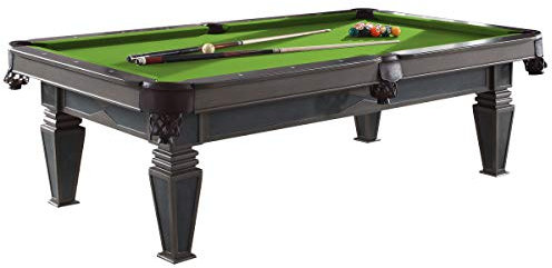 Billiard-Royal Billardtisch Pooltisch Modell Adonis 8ft. mit hochwertigem K-55 Bandengummi und freier Tuchwahl, Tuchfarbe:ES 70 Yellow Green