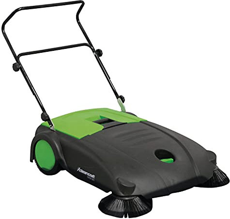 Cleancraft 7304009 801-Barredora de Mano (Ancho de Barrido de 80 cm, para Superficies de 500-1000 m², Recipiente de 30 L), Multicolor