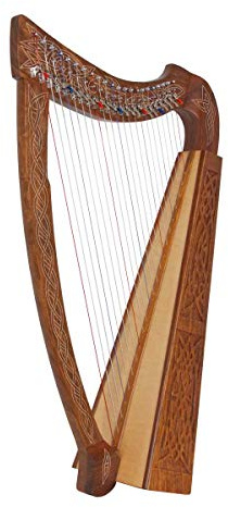 Roosebeck 22-String Heather Harp w/Full Chelby Levers - Knotwork