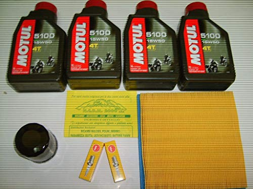 KIT TAGLIANDO 5100 15W-50 OLIO FILTRI CANDELE MONSTER 600/750/900