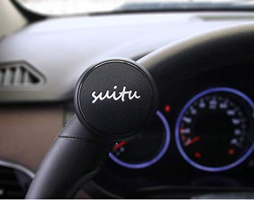 Silicon Lenkrad Spinner Lenkradknopf für Auto Lenkrad Spinner Knob Hilfe LKW Handsteuerung Booster Ball Griff Leistung Hilfe Ball (Schwarz)