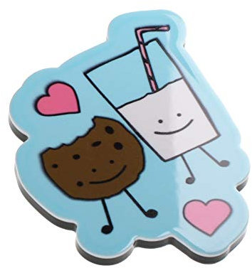 Milk and Cookies Love Hearts Best Friends BFF Couple Biscuit Chocolate Chip Novelty Magnet