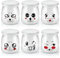 Flliberté 200 ML/136 GR Pot Yaourt, 6 Pots Yaourts avec Couvercle, Pot en Verre pour Yaourt Maison, Desserts Maison, Overnight Oats