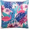 Brandsseller Sofakissen Dschungel 45x45 cm mit Füllung und Reißverschluss Samt Dekokissen Flamingos/Rosa