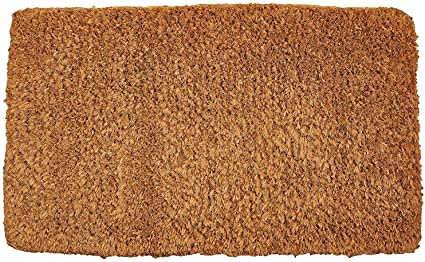 Melford Hand Woven Natural Coir Extra Thick Doormat Available In 6 Sizes (Melford Hand Brown, 60x35cm)