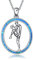 YAFEINI Baseball Halskette Sterling Silber Jugend Sport Baseball Spieler Anhänger Halskette Schmuck Geschenke für Männer Damen