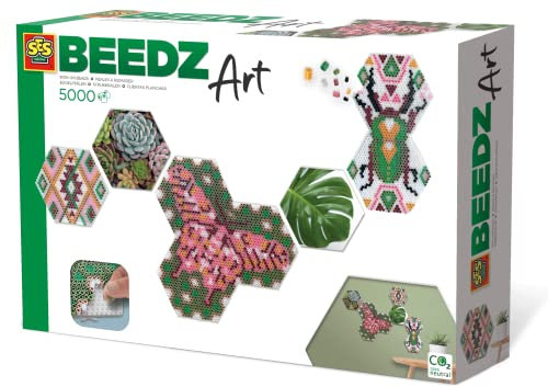 SES Creative Beedz Art - Hex tiles Botanisch, diverse Farben