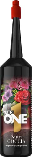 Nutri 1 One NutriGOCCIA, integratore liquido goccia a goccia per floreali e ornamentali in vaso per scatenare la fioritura