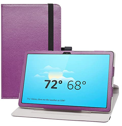 LIFANG Compatibile con Lenovo Tab M10 Plus 3rd Gen Cover,Slim girevole Smart 360 gradi di rotazione Case Cover Custodia Protettiva per 10.61 Lenovo Tab M10 Plus 3rd Gen Tablet (TB125FU),Viola