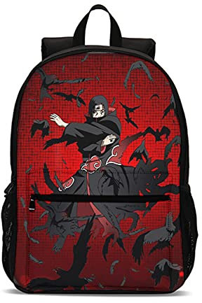 Akatsuki Kinderrucksack Shippuden Schulrucksack 3d Drucken Rucksäck Anime Fanartikel Große Kapazität Teenager Kinder Daypacks 16 Zoll (Akatsuki4)