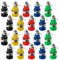 20 Stück 4mm Bananenbuchse, KUOQIY 4mm Bananensteckdose Bindepfosten, Lautsprecher Terminal Binding Post Buchse (5 Farben, Rot, Gelb, Schwarz, Blau, Grün)