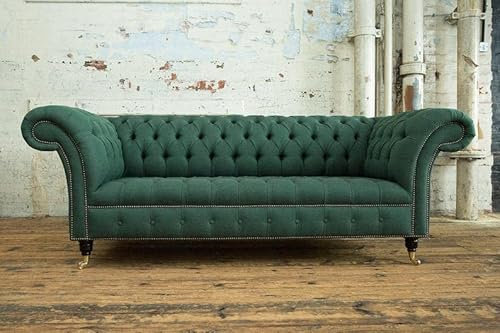 jvmoebel Grüne Designer Sofa Couch Polster XXL 3 Sitzer Big Sofas Couchen Textil Leder