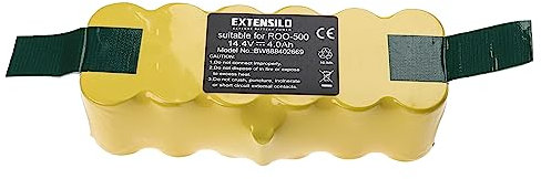 EXTENSILO 1x Akku kompatibel mit iRobot Roomba R3500, 900, 960, 980, 966 Saugroboter (4000 mAh, 14,4 V, NiMH)