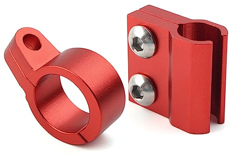 FSFY Motorcycle Front Brake Hose Cable Clamp Line Guide Holder Red for HONDA CR80R/85R, CR125R/250R, CRF150R-450R Aluminum
