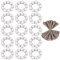 WEBEEDY 15 Stück Serviettenringe Serviettenschnalle Bling Strass Diamant Perlen-Serviettenring Perlen Servietten Halter für Tisch Dekoration Party Hochzeit Geburtstag
