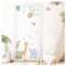 DEKO KINDERZIMMER Wandsticker Türaufkleber Kinderzimmer Wandtattoo Dschungel Tiere Babyzimmer Safari Wandaufkleber Wanddeko DK1004-3