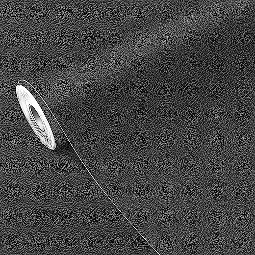 MICTER Leder Reparatur Patch, 40x300cm Kunstleder Selbstklebend, Leder Patch Kit Selbstklebende Lederflicken für Sofas, Autositze, Möbel, Handtaschen, Jacken (Dunkelgrau)