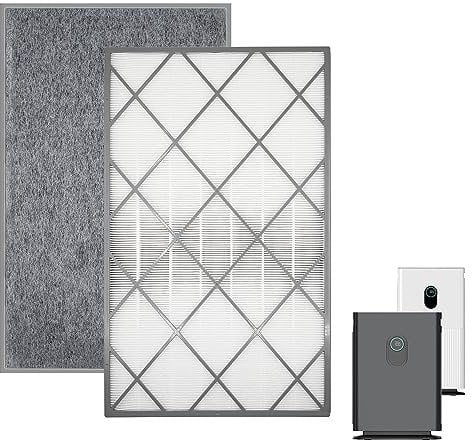 Shark HE601 H13 True HEPA Replacement Filter for Air Purifier - 3-in-1 HEPA Carbon Filter for HE601 & HE602 Fan Air Purifier, Part # HE6FKPET, 1 Pack