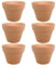 Molyorch 6 Piezas Maceteros de Terracota, Macetas de Arcilla Macetas de Terracota, para Plantas Semillas, Cactus, Escritorio Oficina Regalo (10 * 10cm)