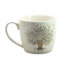 Efya Tasse Déjeuner en Porcelaine - Arbre de Vie 380 ml