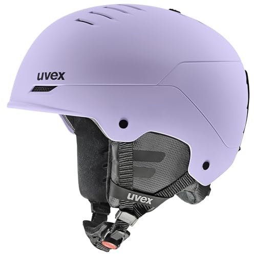 uvex Wanted - robuster Skihelm für Damen und Herren - individuelle Größenanpassung - Nackenwärmer - cool Lavender matt - 58-61 cm
