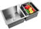 Stainless Steel Double Bowl Kitchen Sink - Home Simple Laundry and Multi-Purpose Sink With Two Installation Methods for Backyard Garage