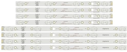HJHUUA Tira de LED for LG 43UJ620V 43UJ6200 CRH-A4330300104L6CNRev1.0 CRH-A4330300105R6CNRev1.0 CRH-A4330300105R74CREV1.0 (Size : 1 set)