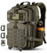 Hannibal Tactical 45L/28L MOLLE Assault Rucksack, taktischer Rucksack, Militär, Armee, Camping-Rucksack mit Flaschenhalter, Oliv/Blatt für mich (Leaf It to Me), 30L, Taktischer Rucksack