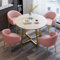 YQMHEZ Konferenztisch fürs Büro, Couchtisch mit Stuhl for Konferenz-Empfangsräume, geeignet for Konferenz- und Besprechungsbereiche, Bibliotheken, einfach Platz sparen(Pink)