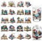 arricraft 10 Stück UV DTF Cup Wrap Transferaufkleber 10 Stile Transferpapier Mit Fantasy Büchern Burgen Und Pflanzen Abziehbilder Zum Aufreiben PVC Cup Wrap Wasserfeste Abziehbilder Für Tassen