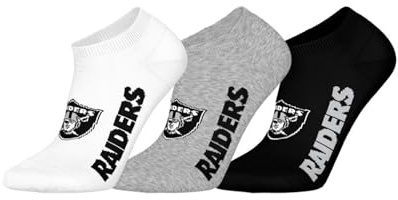 NFL Unisex Las Vegas Raiders 3pk Sneaker Socks Sport socks (3er Pack)