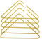 Alipis 5st Solider Kleiderbügel Hosenbügel Für Damen Deckenaufhänger Hosenbügel Für Männer Kleiderbügel Für Mehrere Hosen Kleiderbügel Rutschfest Hosen Organizer Golden Aluminiumlegierung