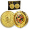 Random King Würfel-Set von Unique Dice Metal Wheel Spinner für Dungeons and Dragons DND Rollenspiel Requisite Zubehör Geschenk mit Box Casino Gold