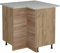 Vicco Eckunterschrank R-Line, Küchen Eckschrank, Sonoma, 75.6 cm AP Marmor