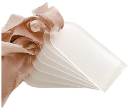 PACHHK Elegante Tischkarten Aus Bogenband für Hochzeiten, Tischschilder Aus Acryl mit 15 Schildern