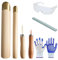 Flint Knapping Kit with Copper Hammer - Complete Obsidian Crafting Tools Set for Beginners Includes 2 Copper Boppers, 2 Pressure Flakers, Safety Gloves, Goggles & Talc | Outdoor Flint Grinding Tools