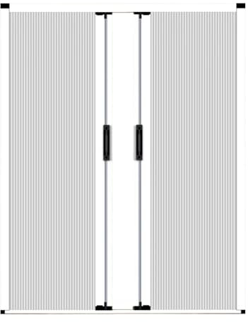 ZAQYCM Puerta corredera Plegable Puertas Interiores Tipo Acordeón Blancas, Puertas Corredizas Ocultas Tipo Acordeón para Divisor De Ambientes, Cocina Y Baño con Cerradura, Sin Taladros(186x203cm)