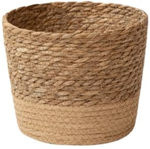 Pot de Fleurs tissé avec Doublure, Panier de Fleurs en jonc de mer, Cache-Pots de Fleurs décoratifs, Pots de Fleurs d'intérieur, décoration d'intérieur, Petite Taille (Small Size: 15.5 * 11cm)